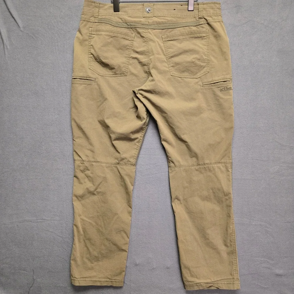 KUHL Free Radikl Hiking Pants 38x30 Khaki Tan Stretch Enduro Cargo Outdoor